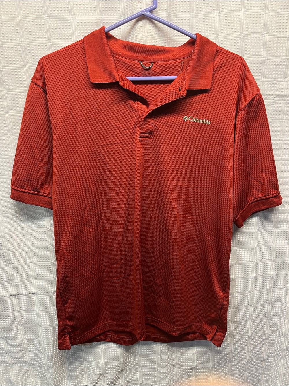 Columbia Men’s Rust-Red Short Sleeve Polo